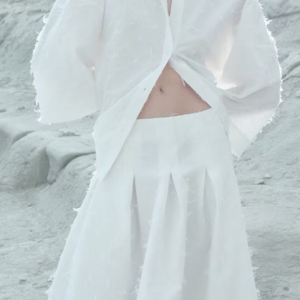 H&M Edition Fringed A-Lined Skirt New - Picture 3 of 8